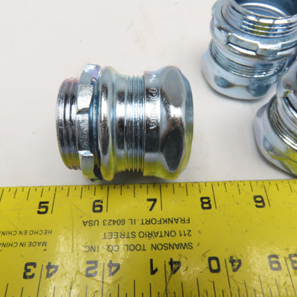 Raco 2905 1-1/4" Compression EMT Rigid Conduit Connector Lot Of 5