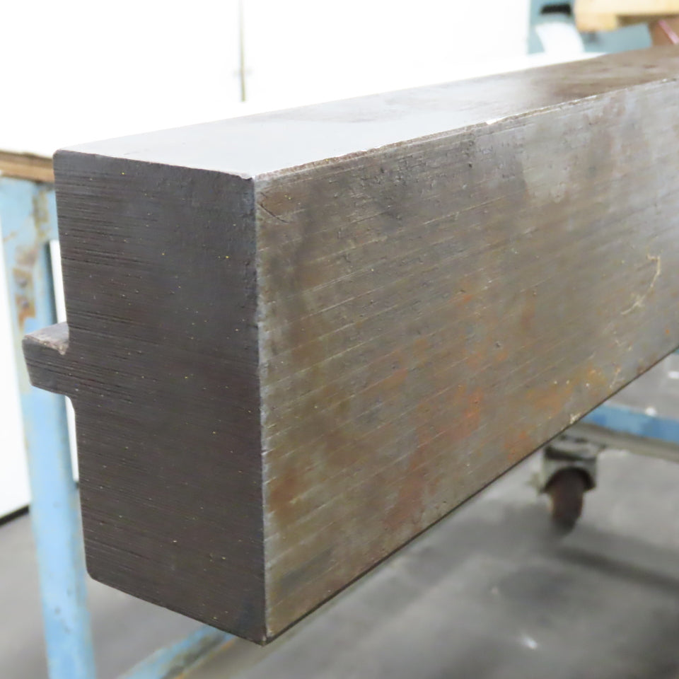 74" L Press Brake Flattening Die Block Punch 1/2" Tang 2-1/8" H 4" Thick
