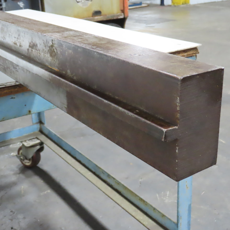 74" L Press Brake Flattening Die Block Punch 1/2" Tang 2-1/8" H 4" Thick