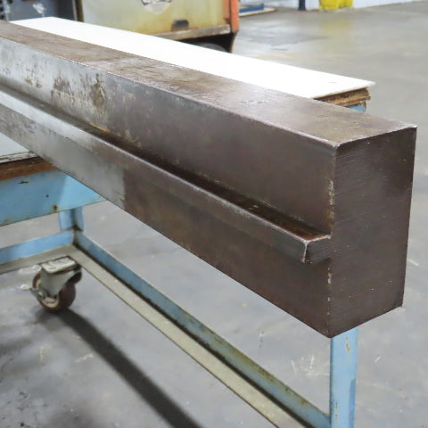 74" L Press Brake Flattening Die Block Punch 1/2" Tang 2-1/8" H 4" Thick