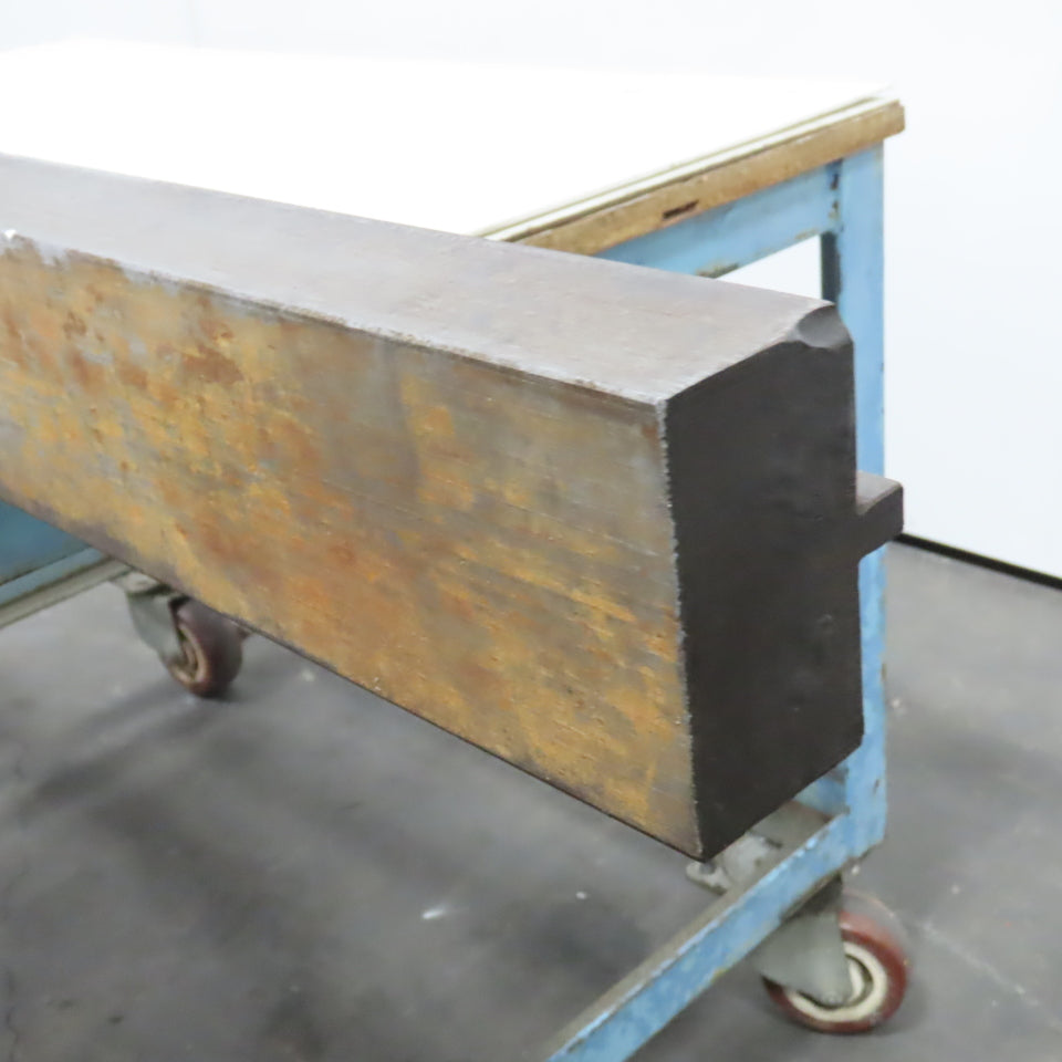 74" L Press Brake Flattening Die Block Punch 1/2" Tang 2-1/8" H 4" Thick