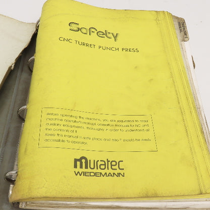 Murata Magnum Series CNC Turret Punch Press Instruction Manual