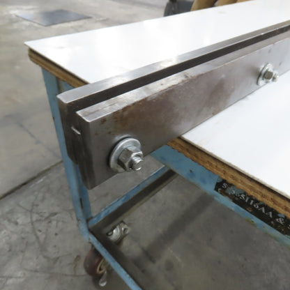 49-3/4" L Press Brake Extension Die Holder Block For 1/2" Tang (No Screw Holes)