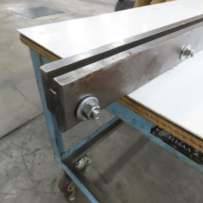 49-3/4" L Press Brake Extension Die Holder Block For 1/2" Tang (No Screw Holes)