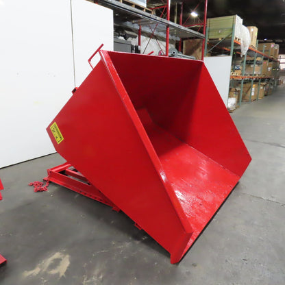 4 Cubic Yard Heavy Duty Self Dumping Trash Scrap Hopper (Painted)