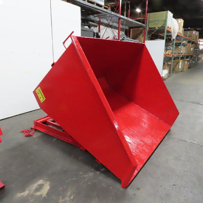 4 Cubic Yard Heavy Duty Self Dumping Trash Scrap Hopper (Painted)