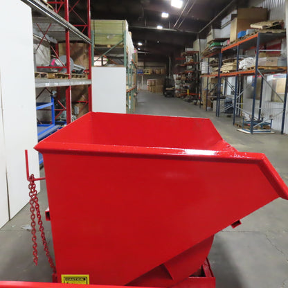 4 Cubic Yard Heavy Duty Self Dumping Trash Scrap Hopper (Painted)