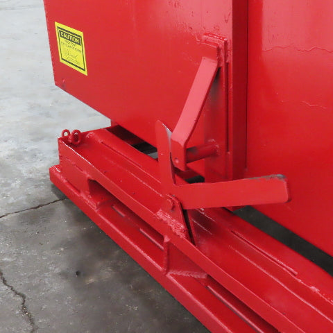 4 Cubic Yard Heavy Duty Self Dumping Trash Scrap Hopper (Painted)