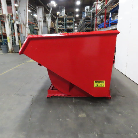 4 Cubic Yard Heavy Duty Self Dumping Trash Scrap Hopper (Painted)