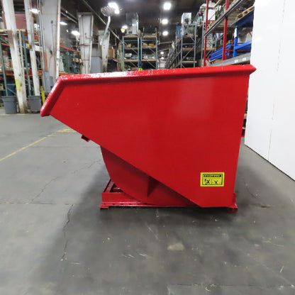 4 Cubic Yard Heavy Duty Self Dumping Trash Scrap Hopper (Painted)