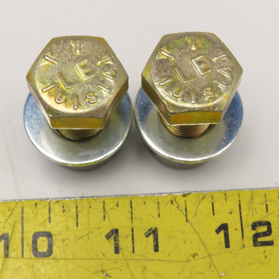 LE USA 1/2"-20 x 1" Fine Thread Grade 8 Bolt W/ Spacer Sleeve Lot Of 2