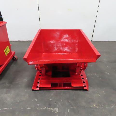 1/2 Cubic Yard Self Dumping Trash Chip Scrap Hopper (Painted)