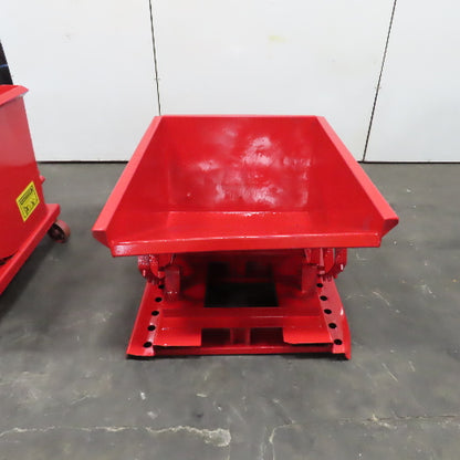 1/2 Cubic Yard Self Dumping Trash Chip Scrap Hopper (Painted)