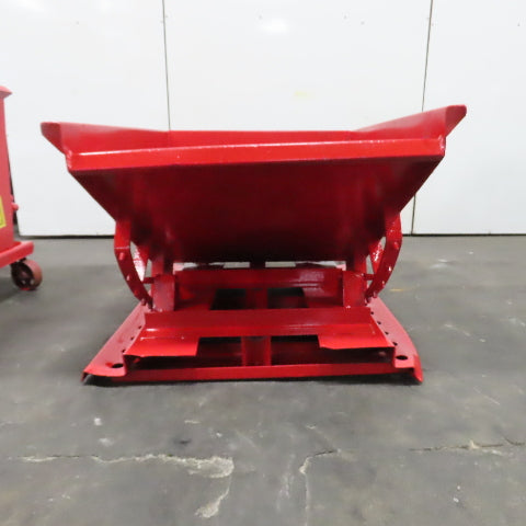 1/2 Cubic Yard Self Dumping Trash Chip Scrap Hopper (Painted)