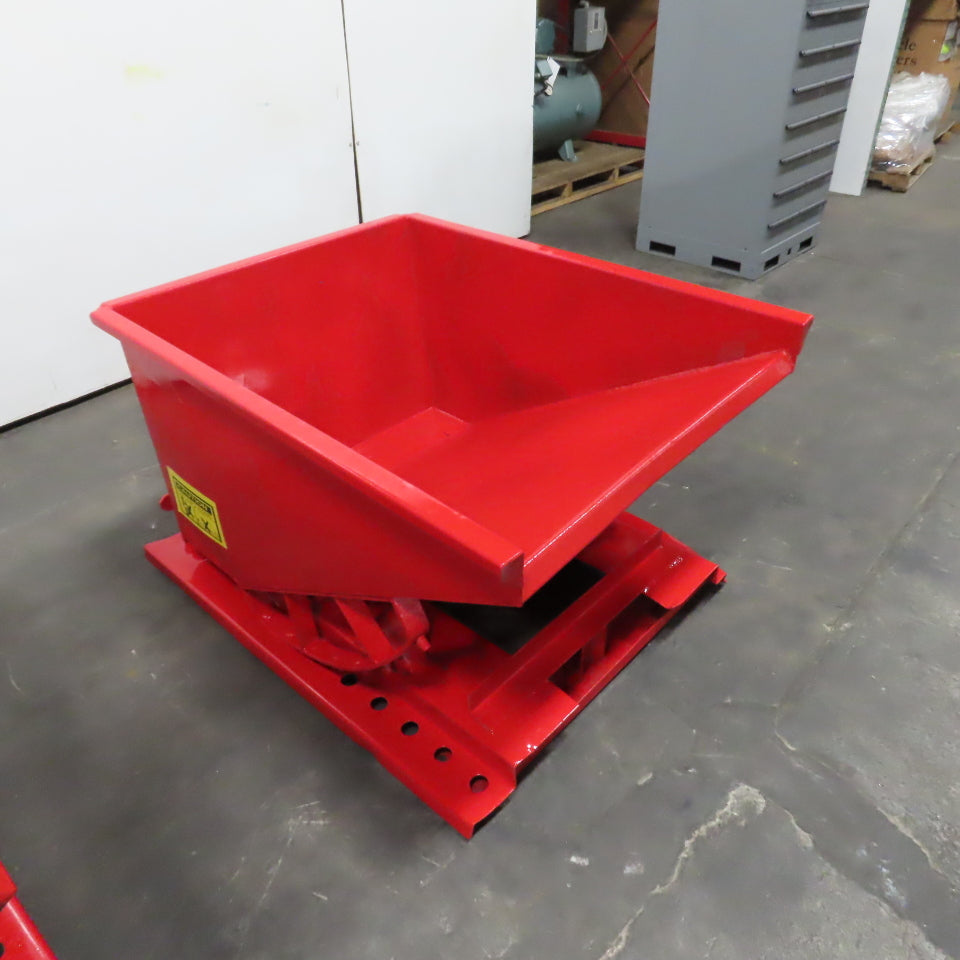 1/2 Cubic Yard Self Dumping Trash Chip Scrap Hopper (Painted)