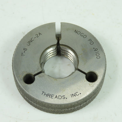 Threads 1 -8 UNC-2A NoGo PD .9100 Gage Ring