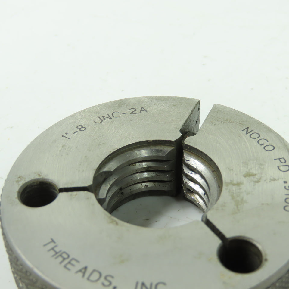Threads 1 -8 UNC-2A NoGo PD .9100 Gage Ring