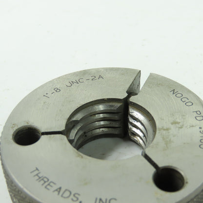 Threads 1 -8 UNC-2A NoGo PD .9100 Gage Ring