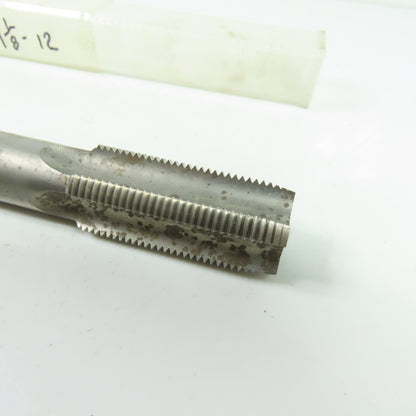 Tapco 1-1/8-12 NF HS GH-5 Straight 4 Flute Shank 10" OAL 2-1/2" Flutes USA