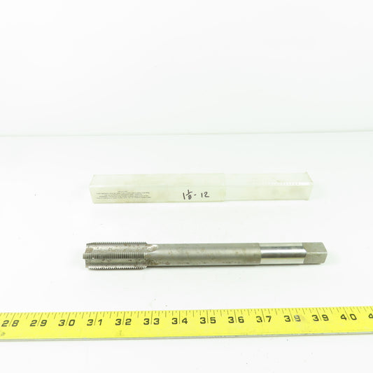 Tapco 1-1/8-12 NF HS GH-5 Straight 4 Flute Shank 10" OAL 2-1/2" Flutes USA