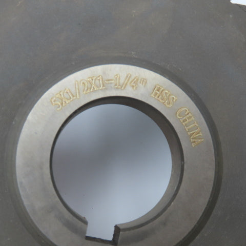 Pittsburg Alleghany 2811270 5 x 1/2 x 1-1/4 Straight Tooth Side Milling Cutter