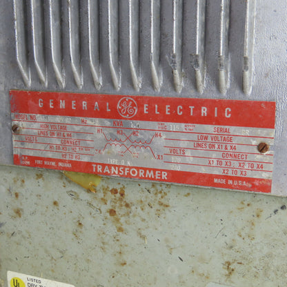 General Electric 9T21B1005 G2 7.5kVA Transformer Pri 240/480 Sec 120/240V