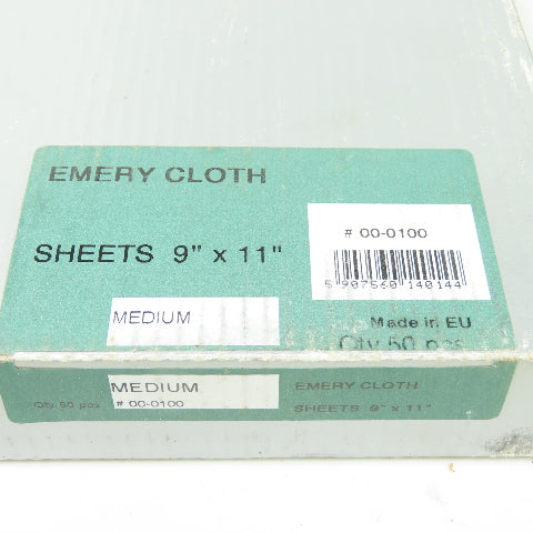 Emery Cloth 9" x 11" Sheets Medium # 00-0100 Lot Of 45