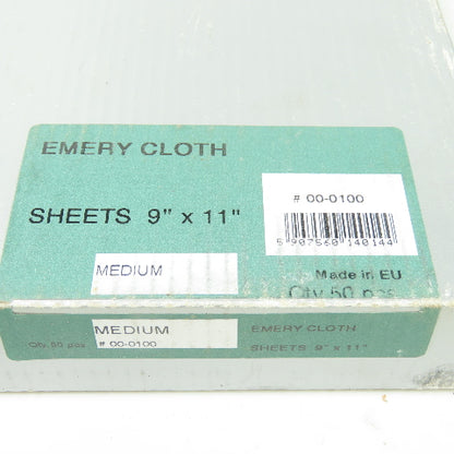 Emery Cloth 9" x 11" Sheets Medium # 00-0100 Lot Of 45