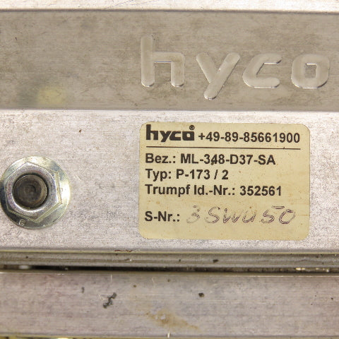 Hyco ML-348-D37-SA P-173/2 Diaphragm Vacuum Pump 230/460V 0.43kW Trumpf 352561