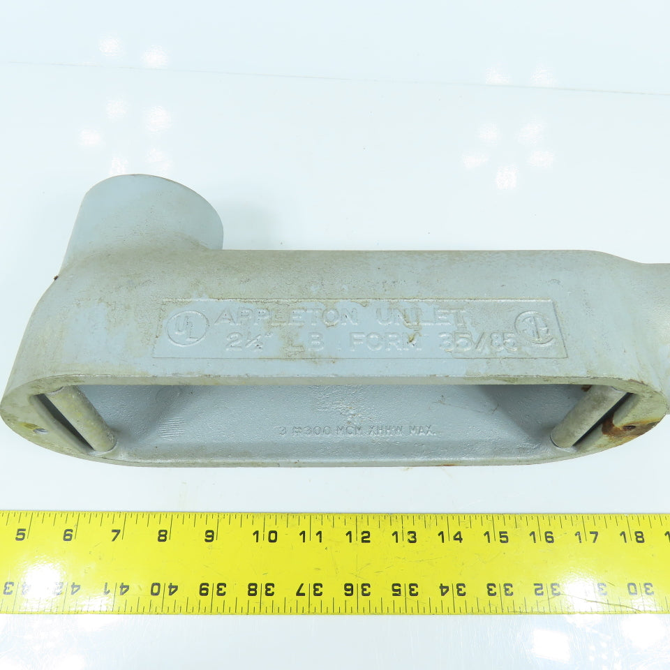 Appleton Unilet 2-1/2" Type LB Conduit Body Outlet Elbow W/ Rollers (No Cover)