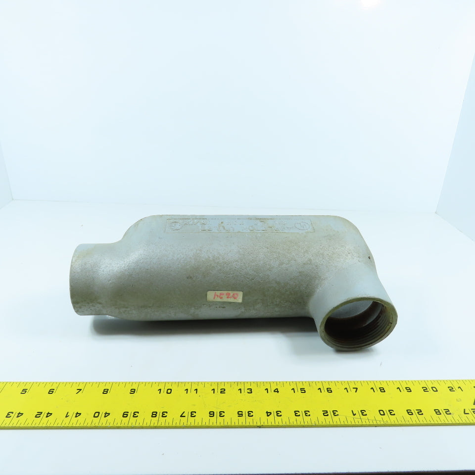 Appleton Unilet 2-1/2" Type LB Conduit Body Outlet Elbow W/ Rollers (No Cover)