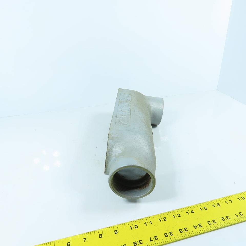 Appleton Unilet 2-1/2" Type LB Conduit Body Outlet Elbow W/ Rollers (No Cover)
