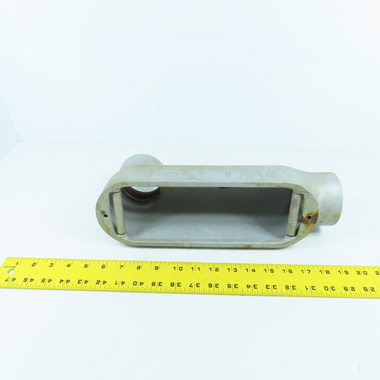 Appleton Unilet 2-1/2" Type LB Conduit Body Outlet Elbow W/ Rollers (No Cover)