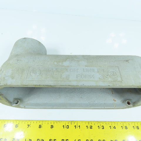 Appleton Unilet 2-1/2" Type LB Conduit Body Outlet Elbow (No Rollers) (No Cover)