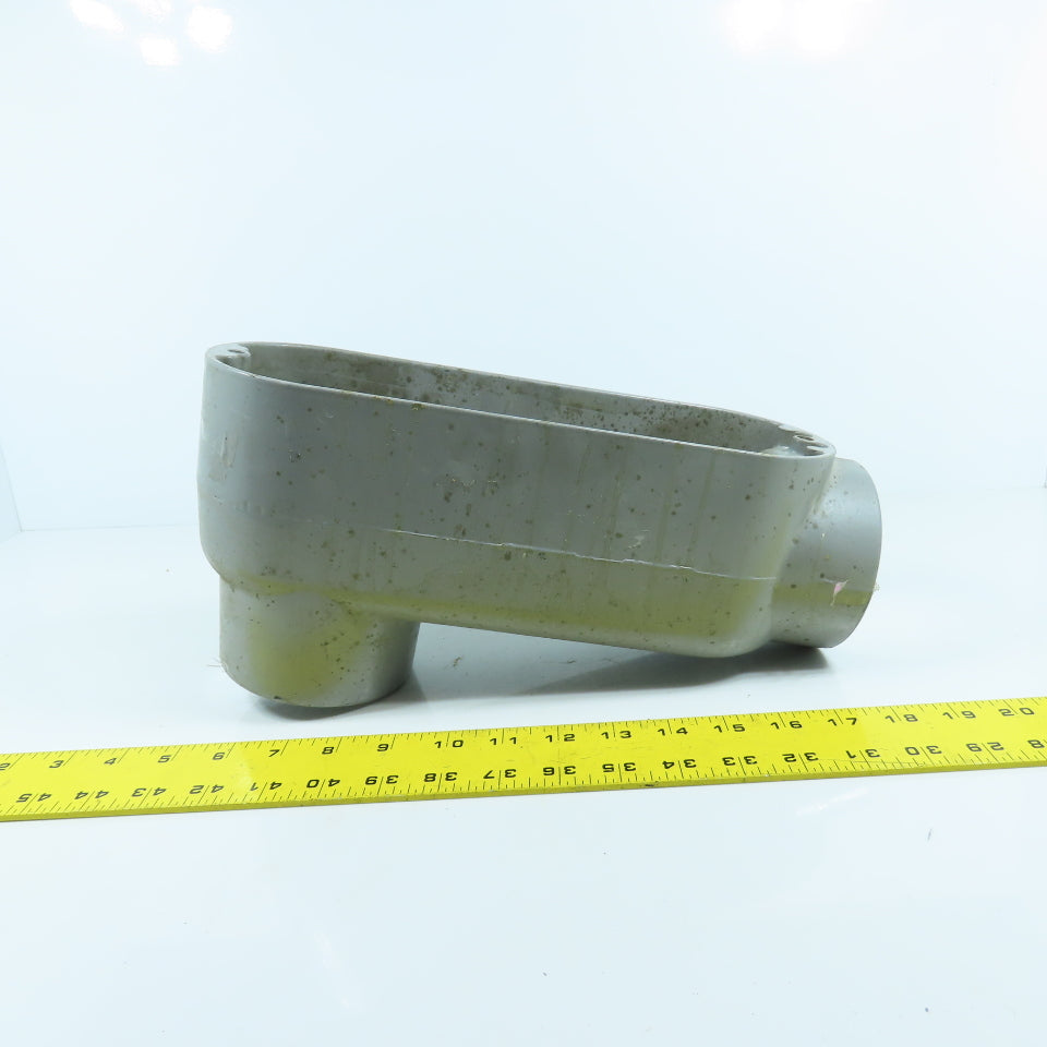 3" Type LB Cast Aluminum Conduit Body Outlet Elbow (No Cover)