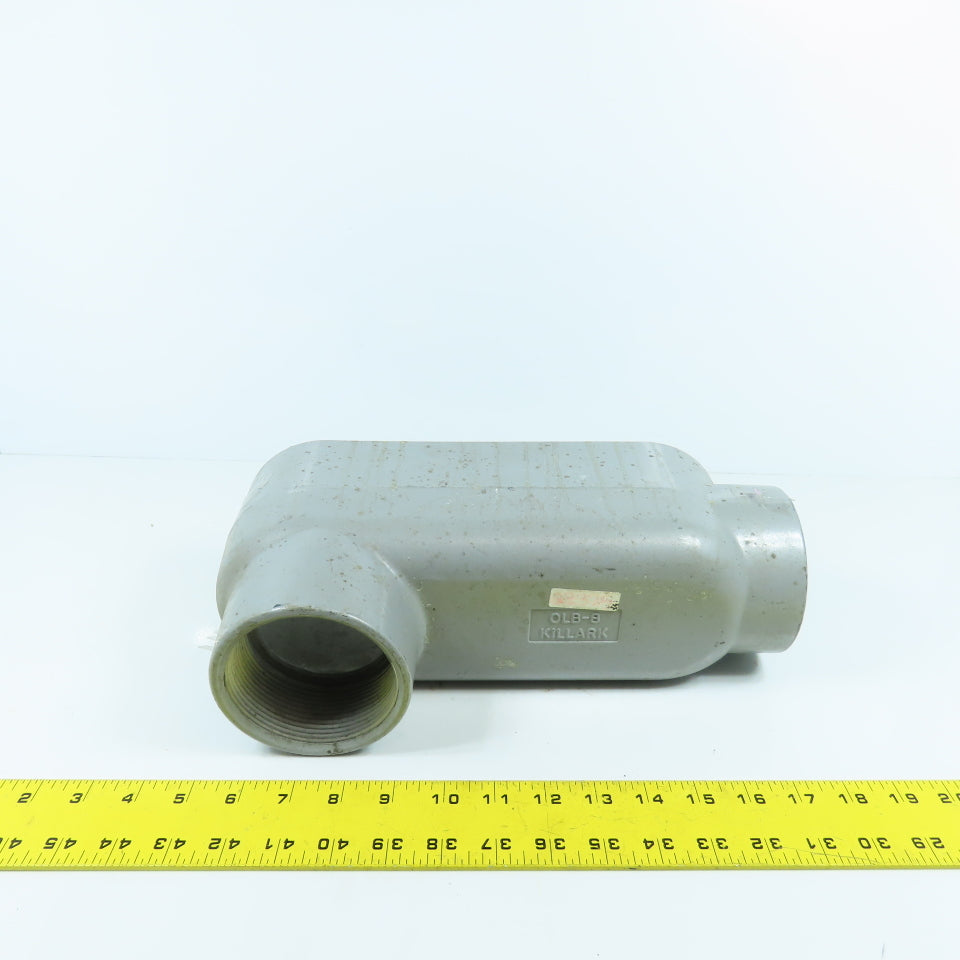 3" Type LB Cast Aluminum Conduit Body Outlet Elbow (No Cover)