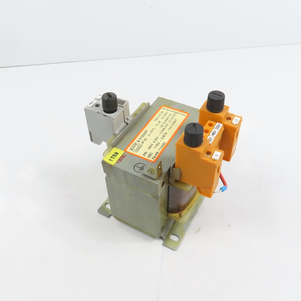Block 110499 B 0105097 100/310VA Control Transformer Pri 480V Sec 115V 0.87A