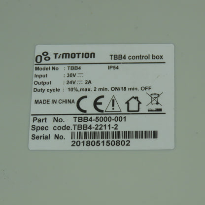 TiMotion TBB4-5000-001 Control Box Battery 30V Input 24VDC 2A Output