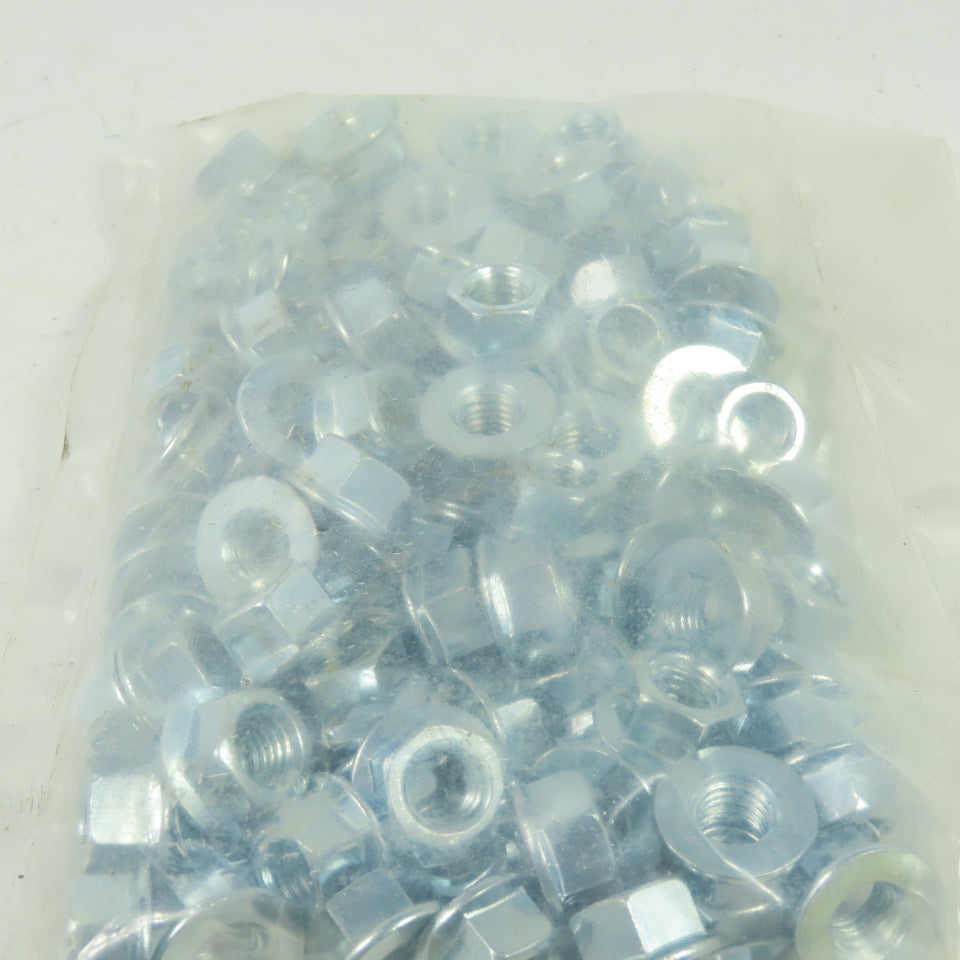 M10-1.5 Hex Flange Nut CL 10 Zinc Plate Lot Of 100