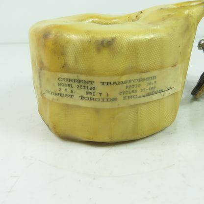 Midwest Toroids 2CT120 20:5 Ratio Current Transformer 2VA Cycles 25-400