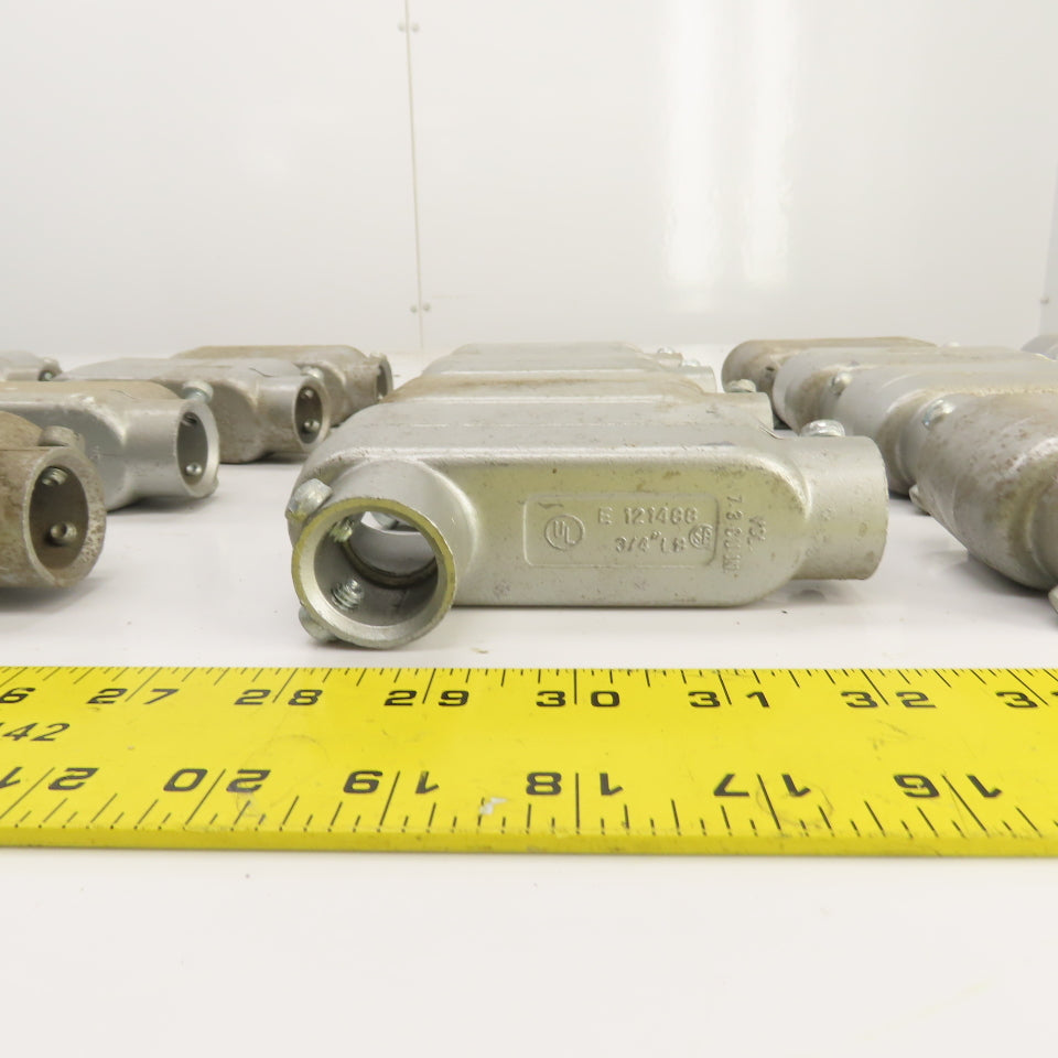 Crouse-Hinds E121488 3/4" Cast Aluminum LB Conduit Outlet Body Lot Of 26