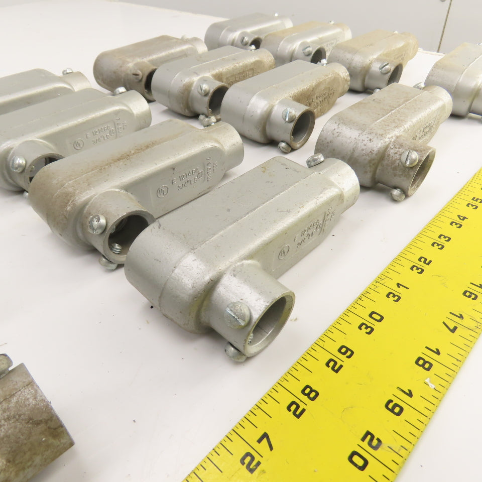 Crouse-Hinds E121488 3/4" Cast Aluminum LB Conduit Outlet Body Lot Of 26