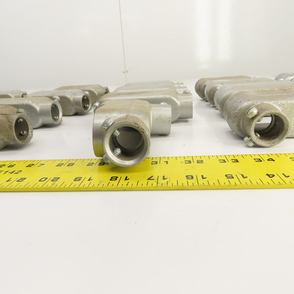 Crouse-Hinds E121488 3/4" Cast Aluminum LB Conduit Outlet Body Lot Of 26