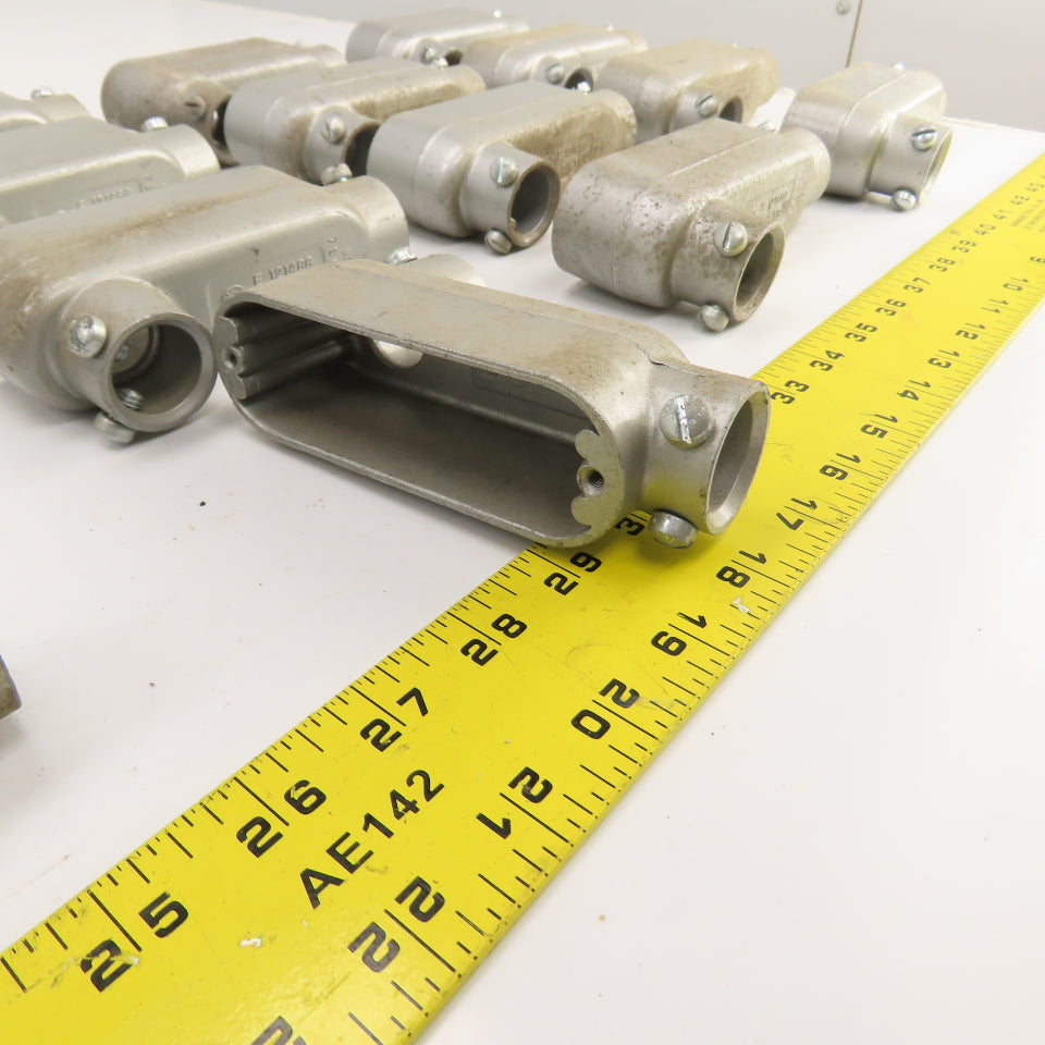 Crouse-Hinds E121488 3/4" Cast Aluminum LB Conduit Outlet Body Lot Of 26