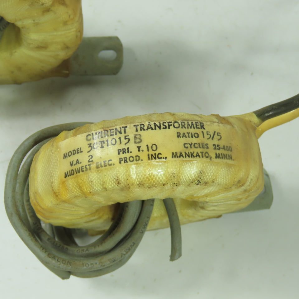 Midwest Toroids 3CT1015B 15:5 Ratio Current Transformer 2VA Cycles 25-400 Lot/2