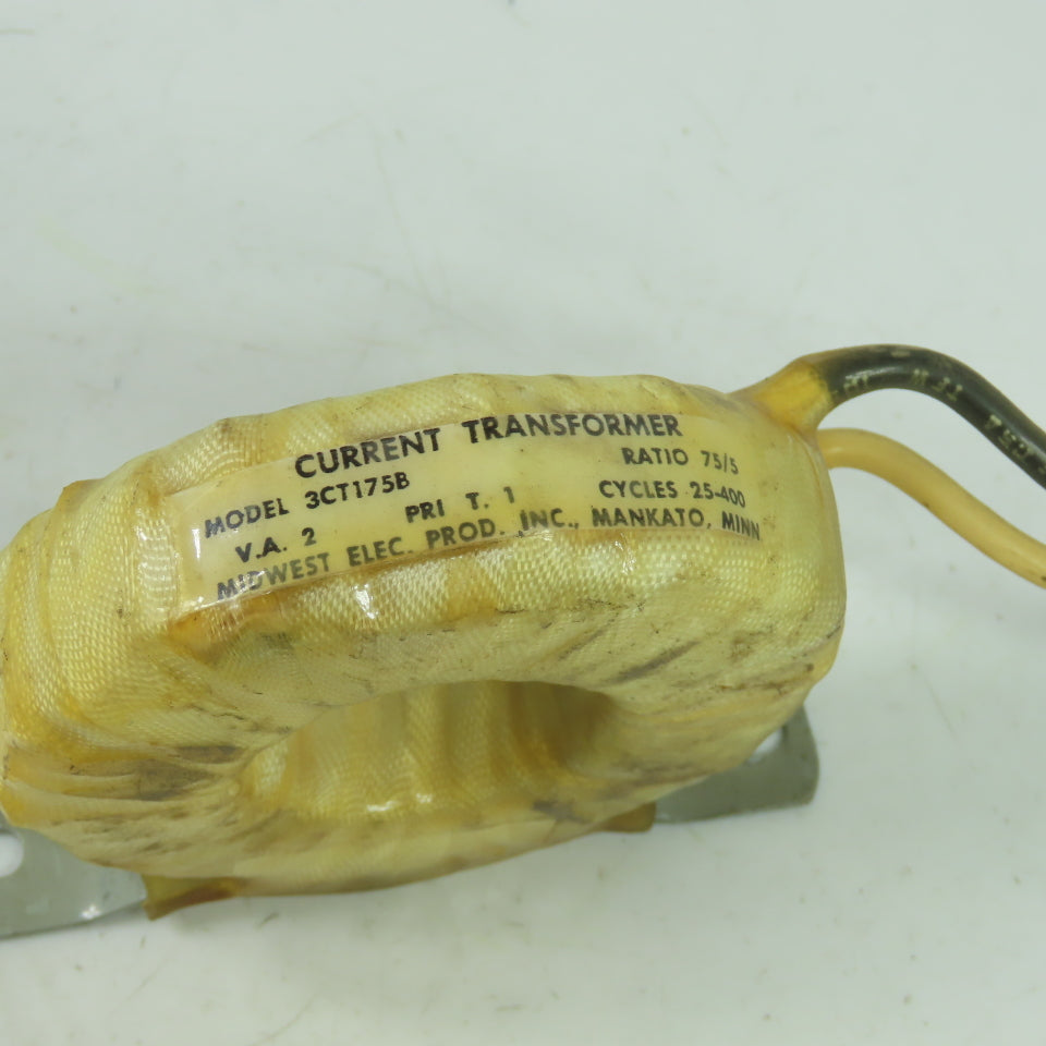 Midwest Toroids 3CT175B 75:5 Ratio Current Transformer 2VA Cycles 25-400