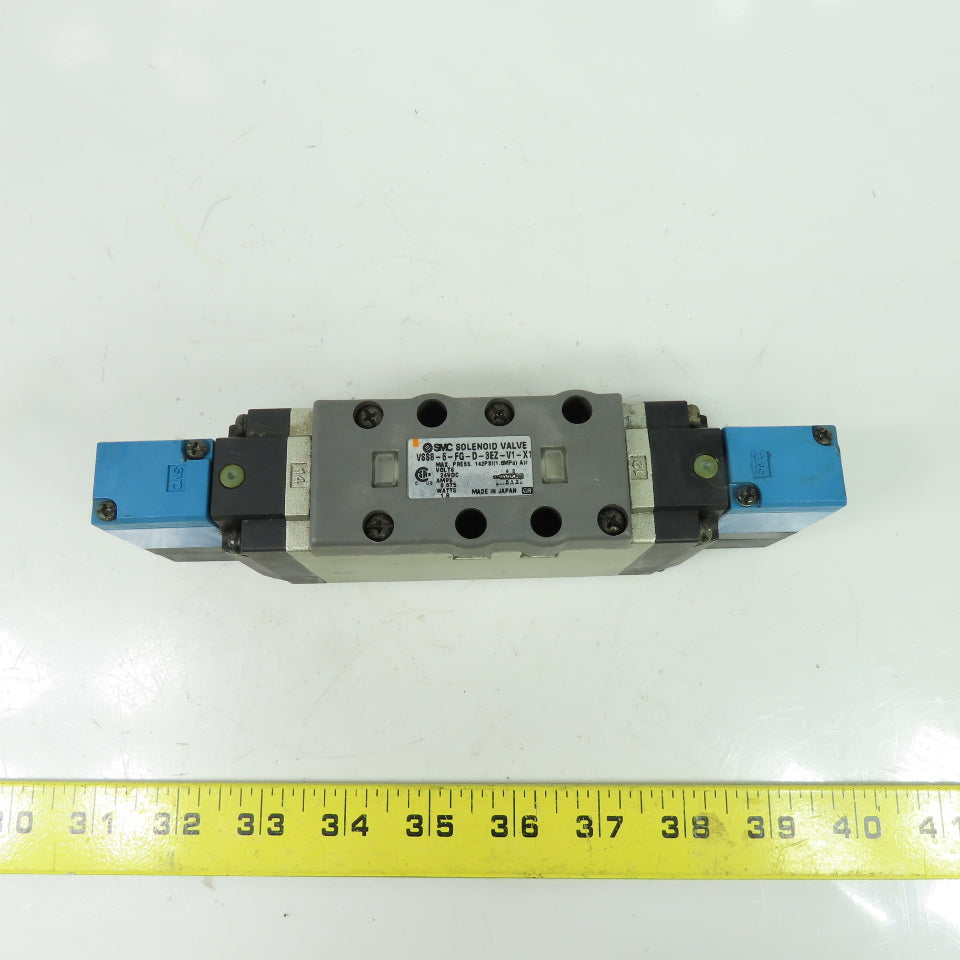 SMC VSS8-6-FG-D-SEZ-V1-X1 Solenoid Valve 24VDC 142PSI 21-26VDC Coil