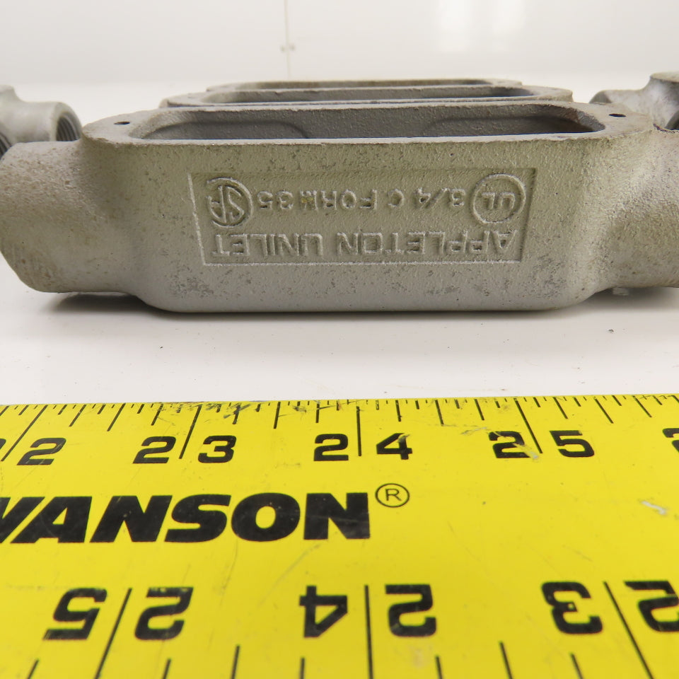 Appleton 3/4" Cast Iron Conduit Outlet Body (No Cover) Lot Of 10