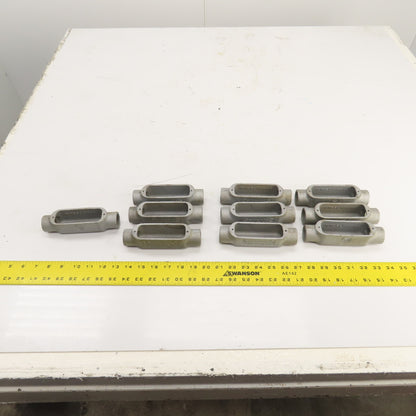 Appleton 3/4" Cast Iron Conduit Outlet Body (No Cover) Lot Of 10