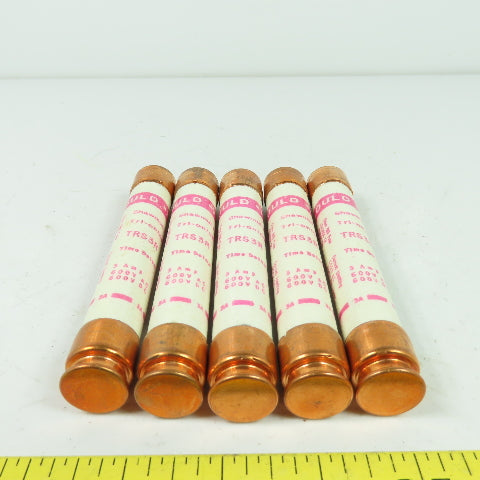 Gould Shawmut TRS3R Tri-Onic Time Delay Fuse 3A 600V Lot Of 5